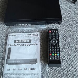 TEES ブルーレイディスクプレーヤー BD-2601 リモコン付き