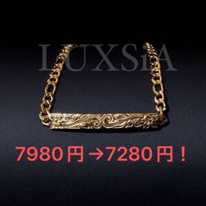 ハワイアンジュエリー ブレスレット レディース メンズ ステンレス ゴールド プルメリア スクロール 金属アレルギー対応