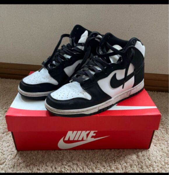 NIKE DUNK HI RETORO 26.5㎝ ダンクハイレトロ used パンダ ナイキ ブラック ホワイト