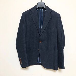 E.erotico×F.LLI ORMEZZANOインディゴリネンジャケット 44