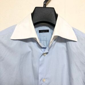 TOMORROWLAND クレリックサックスブルーシャツ 日本製(S〜M)