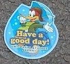 ウッドペッカー、シール、ステッカー、雨の日、非売品、レア、USJ