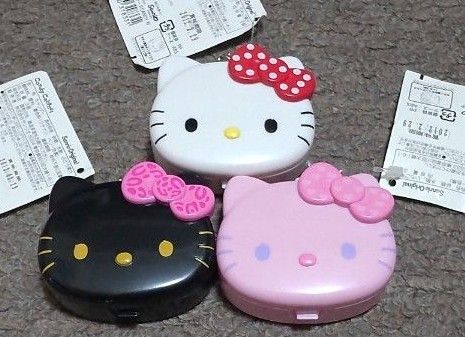キティ、ケース、小物入れ、ボールチェーン、3個セット、平成レトロ、平成女児、Y2K、当時物、希少品、激レア、サンリオ、ハローキティ