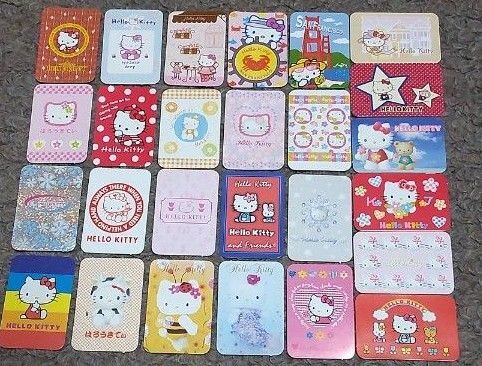 キティ、シール、ステッカー、ミニサイズ、26枚、平成レトロ、レトロ、平成女児、当時物、希少品、激レア、サンリオ、ハローキティ