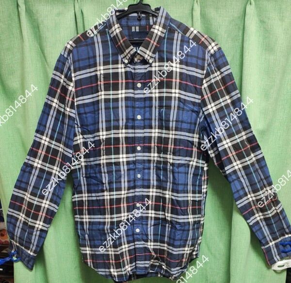 AmericanEAGLE アメリカンイーグル メンズ 長袖 ネルシャツ チェック柄 lサイズ
