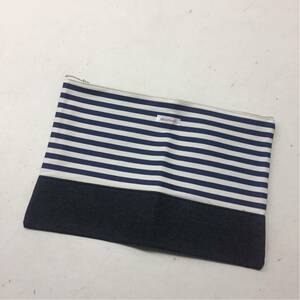  free shipping * new goods unused *DRESSTERIOR Dress Terior * clutch bag * border Denim #20625sae