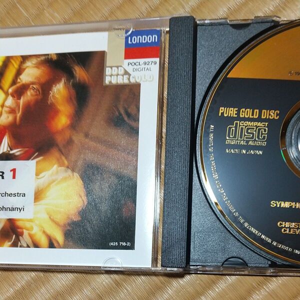 ゴールド盤 マーラー:交響曲第1番「巨人」 クリストフ・フォン・ドホナーニ&クリーヴランド管弦楽団 PURE GOLD CD