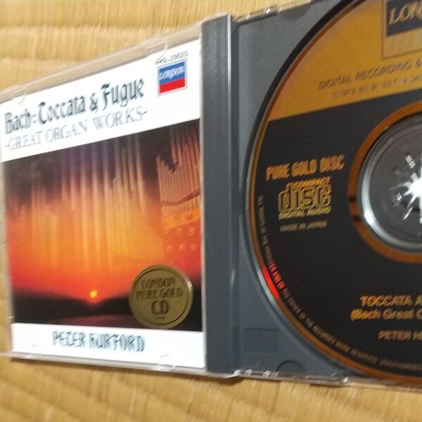 ゴールドCD国内初期4500円盤 ハーフォード バッハ : トッカータとフーガ オルガン名曲集 主よ、人の望みの喜びよ