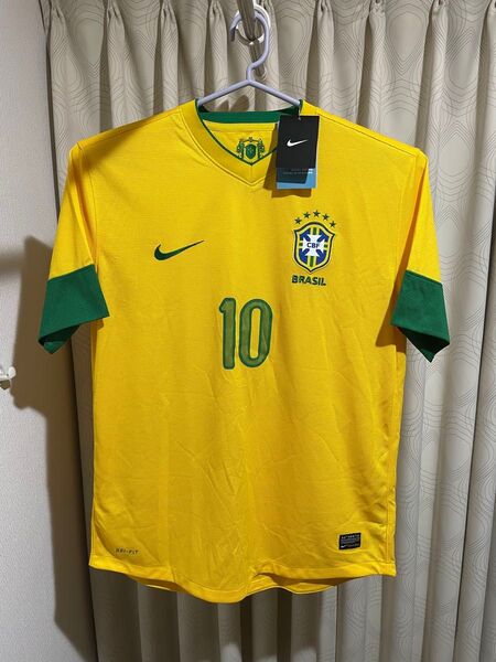 サッカー ブラジル代表 NIKE ナイキ 2012 ユニフォーム ロナウジーニョ 新品未使用 デッドストック カナリヤ ネイマール