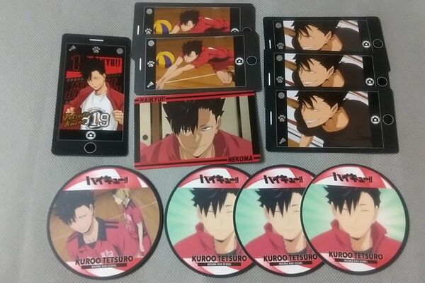 ハイキュー!! 黒尾鉄朗 11点 ジャンプショップスマフォト レア ゴミ捨て場の決戦メタリックステッカー コースターコレクション