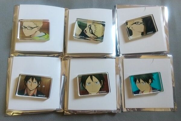 ハイキュー!! ミニアクリルブロックコレクション Vol.2 Vol.3 Vol.4 月島 山口 6点