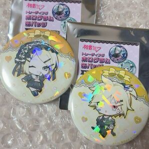 鏡音リン 鏡音レン ホログラム缶バッジ