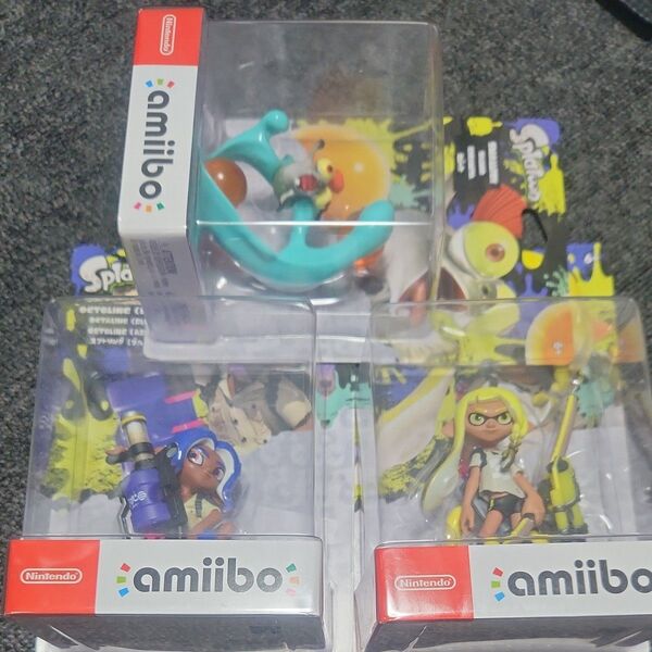 新品未開封 スプラトゥーン amiibo アミーボ 3点セット