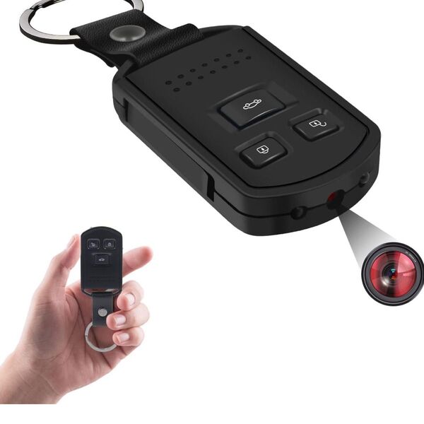 小型カメラ キーレス型カメラ 1080P画質 暗視 動体検知 128GB対応