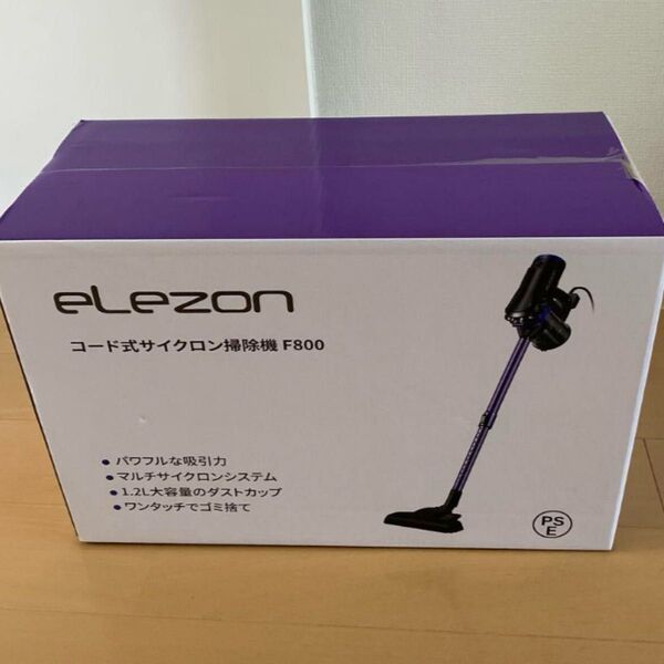 新品 未開封 スティッククリーナー ハンディクリーナー ELEZON F800 コード式 サイクロン式 掃除機 軽量