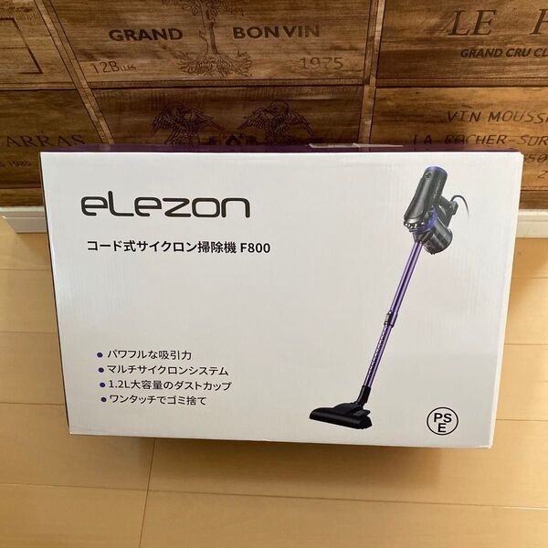 新品 未使用 ハンディクリーナー スティッククリーナー サイクロン式 コード式 掃除機 ELEZON F800 コードレス掃除機