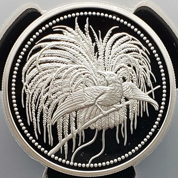 ☆限定250枚【最高鑑定品】PCGS PR70 2020年極楽鳥 2オンス プルーフ 銀貨 純銀 保証書&スラブ専用BOX付属