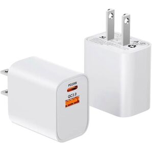 iphone 充電器 タイプc pd 20w 急速充電器 type-c【PSE認証済2個セット】 2ポート付き