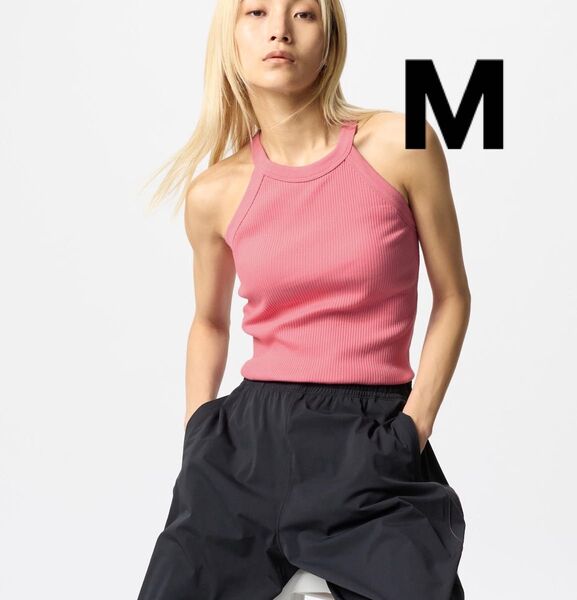 新品UNIQLO ホルターネックブラタンクトップ M