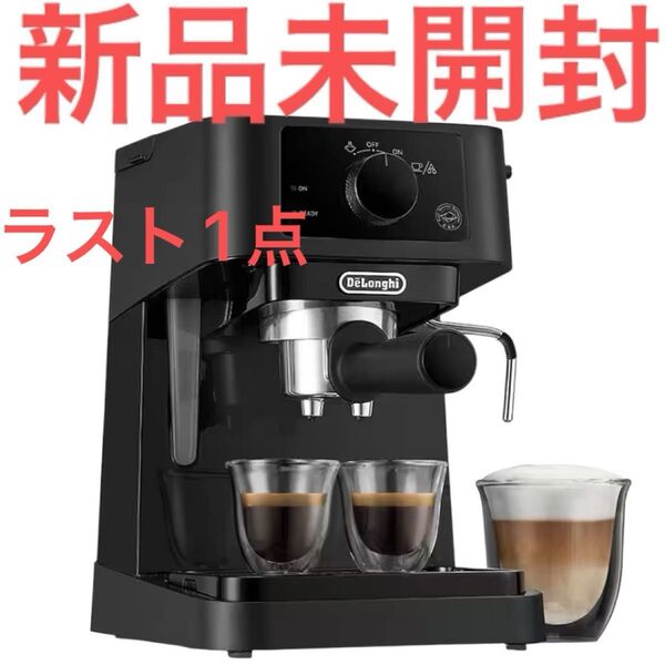 新品未開封 デロンギ スティローザ カプチーノ エスプレッソマシン EC235J-BK コーヒーメーカー DeLonghi 黒