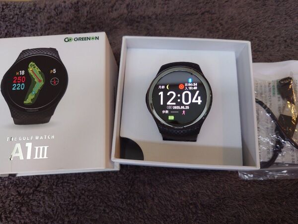【美品】グリーンオン ザ・ゴルフウォッチ エーワンスリー GreenOn THE GOLF WATCH A1-III