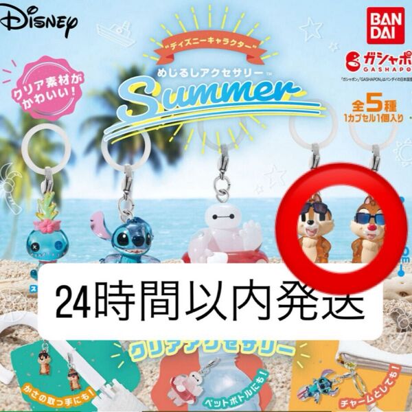 【新品未開封】 “ディズニーキャラクター” めじるしアクセサリー SUMMER サマー チップ デール
