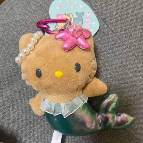 新品ハローキティ マーメイド人魚日焼けマスコット キディランド ぬいぐるみ