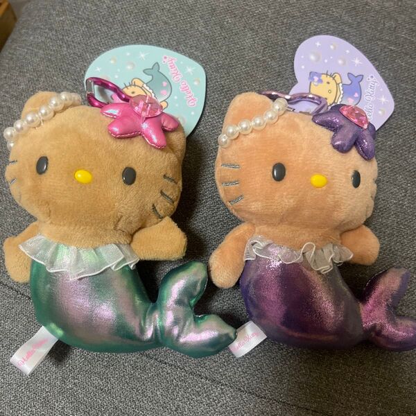 新品ハローキティ マーメイド 人魚 日焼け マスコット キディランド ぬいぐるみ