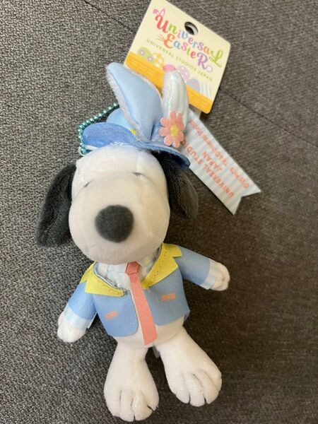 新品USJマスコットキーホルダースヌーピーユニバSNOOPYキーリングイースター