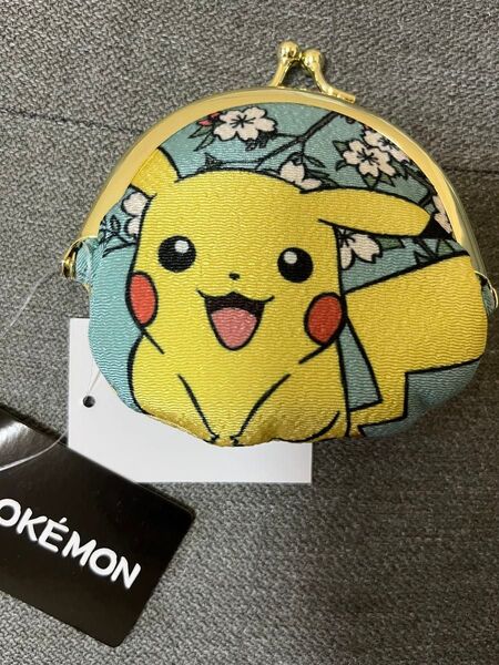 新品ポケモン ピカチュウがま口 コインケースサイフ小物入れポケモンセンター