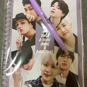 新品BTS防弾少年団バンタン 12周年記念 アーミーARMY ノート ボールペン