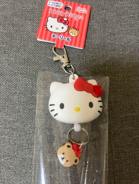 Sanrioサンリオハローキティ タイニーチャムフェイス リールキーホルダー新品