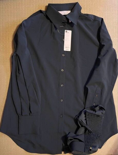 GU rokh ビスチェコンビネーションシャツ ダークグリーン L