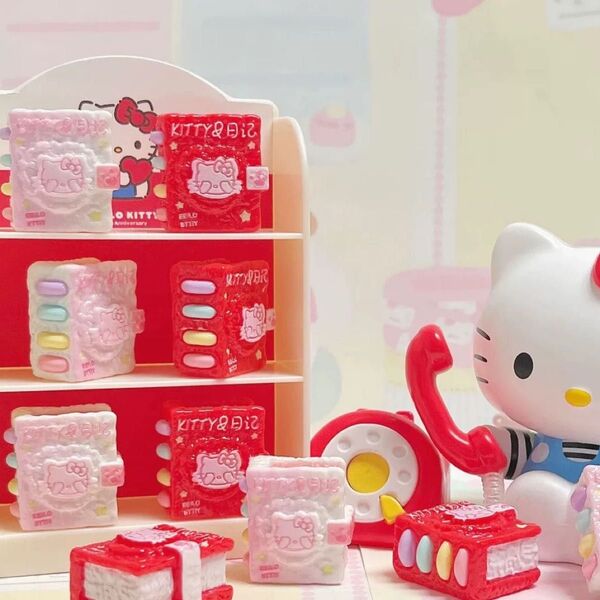 日記帳 デコパーツ 4個セット