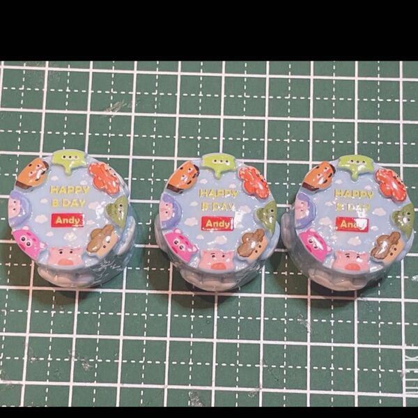 トイストーリーケーキ デコパーツ 3個