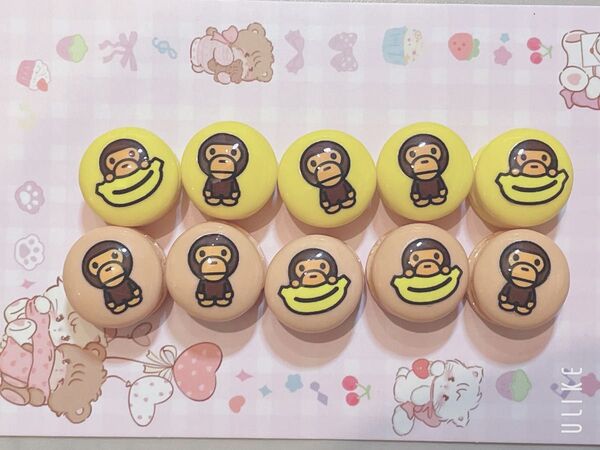 マカロン デコパーツ 10個セット