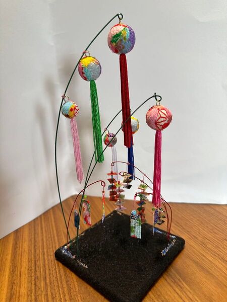 七夕飾り ハンドメイド 残り1点 サイズ/10.5.×10.5×23cm