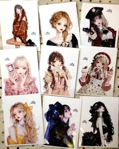 【C1】cottonmelody 様 人物ステッカー 〔バラ売り可〕 コラージュ