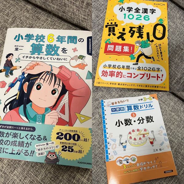 小学校 総復習セット 算数 小数 分数 国語 漢字 中学受験