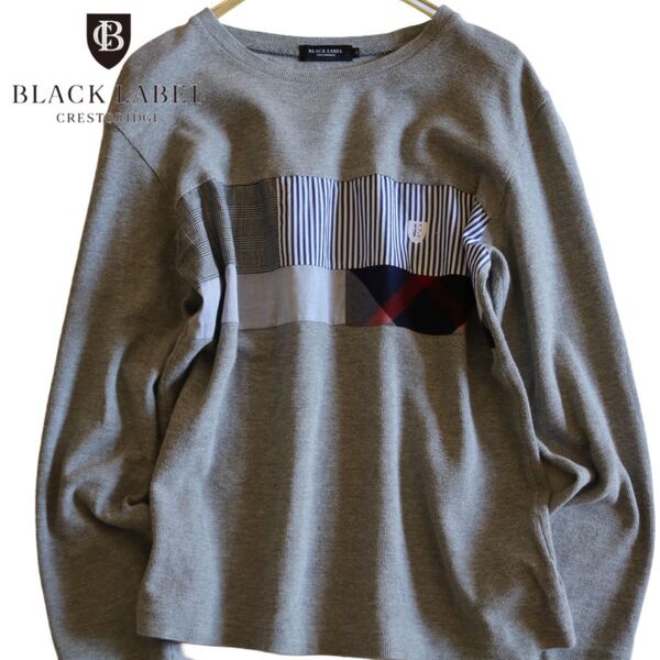 【BLACK LABEL CRESTBRIDGE】長袖カットソー 灰 M★