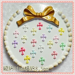 十字架 大(MIX30)ネイルパーツ デコパーツ クロム クロス