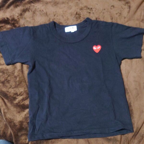 PLAY コムデギャルソン COMME des GARCONS ハート Tシャツ 半袖Tシャツ 黒 6 プレイ