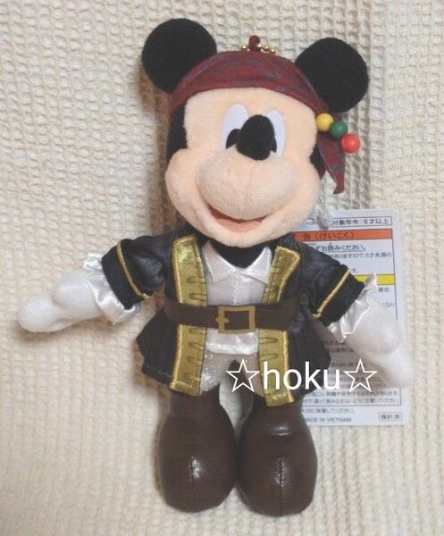 TDR 東京ディズニーリゾート パイレーツオブカリビアン ミッキーぬいぐるみバッジ 海賊ミッキー