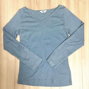 AURALEE オーラリー イエナ別注長袖 Vネック Tシャツ サイズ1