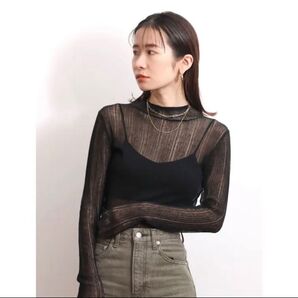 ungrid アングリッド ハイネック シアーニット