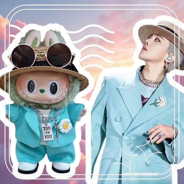 【希少!新品!】Labubu 服 GD コンサート スーツ Gdragon コスチューム ぬい服