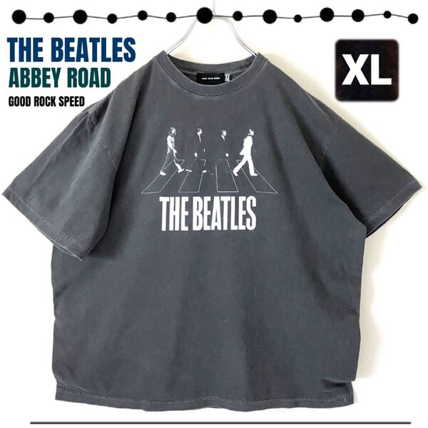 THE BEATLES/ABBEY ROAD ザ・ビートルズ/アビーロード★GOOD ROCK SPEED★顔料染めTシャツ★XL
