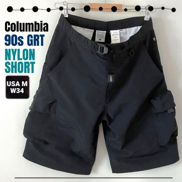 90s コロンビア/Columbia GRT★トレッキングナイロンショーツ/ショートパンツ★USAメンズM(w34) w88cm
