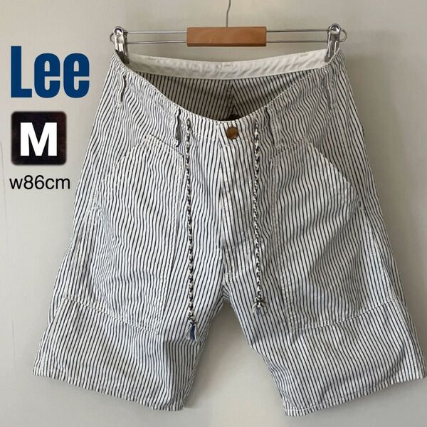 Lee/リー★ペインターショーツ★ベイカーパンツ★ヒッコリー★メンズM/86cm