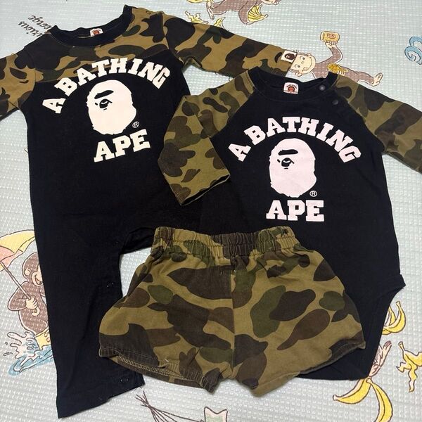 アベイシングエイプ ベイプ エイプ APE ロンパース ベビー服